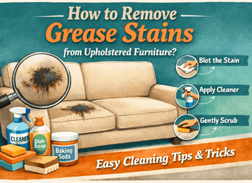 How to Remove Grease Stains from Upholstered Furniture?
